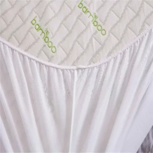 Hypoallergenic Waterproof Fitted Bed Sheet Quilted Bamboo Jacquard Mattress